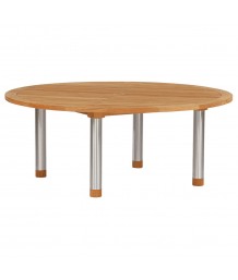 Barlow Tyrie - Equinox 180cm Circular Dining Table with Teak Top